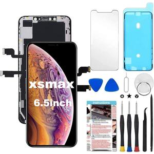 for iPhone Xs Max Screen Replacement 6.5 inch, 3D Touch LCD Screen Display Digitizer Assembly with Complete Repair Tools, Compatible with Model A1921, A2101, A2102, A2103, A2104