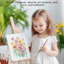 Canvas Boards for Painting - 72 Pack, 8x10 Inch Panels, 100% Cotton White Blank Canvas Art Supplies for Acrylics, Oil, Watercolor, Tempera Paints