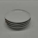 Portmeirion Sophie Conran Coupe Plates | Set of 4 | Porcelain Serving Dishes | White Pasta and Salad Plate | Large Dinnerware Plates | Dishwasher Safe (6.5 in)