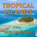 Tropical Island Calendar 2026 Monthly Wall Calender 12 Month | American Made In The USA