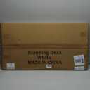 Standing Desk Adjustable Height, Rolling Walking Pad Desk, Small Mobile Table with Wheels, Portable Stand Up Table for Standing or Sitting, Size 31.5x15.7 Inch White