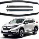 Shatterproof Out-Channel Window Deflectors for Honda CR-V (CRV) 2017-2022, Rain Guards, Window Visors for Cars, Vent Deflector, Car Accessories, 4 pcs (for CRV 17-22 4-Piece Chrome)