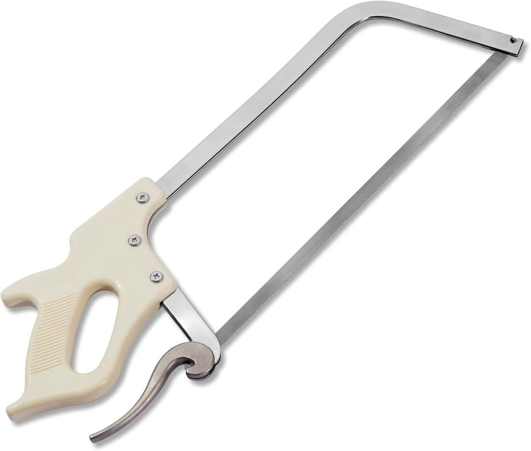 KATA Meat Bone Saw for Butchering: 17.5-inch Hand Saw Butcher Saw for Meat Bone Cutting - Meat Saw for Butchering at Home with SK5 Blade - Handsaws for Meat Processing, Processed Livestock and Game