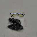 JIM HALO Blue Light Blocking Computer Glasses Reduce Eye Strain Metal Aviator Frame Glasses Men Women