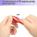 for 2022 Honda Key Fob Cover with Keychain, For Honda Accord Civic Smart Remote Key Fob Case