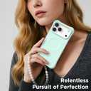 for iPhone 17 Pro Case, Compatible with MagSafe, Screen Protector +[Integrated Silicone Camera Control Button], Shockproof Protective Magnetic Case for iPhone 17 Pro 6.3", Mint Green