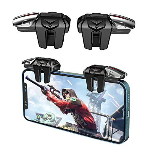 Newseego for 2022 New Model Mobile Game Controller Trigger, Mobile Game Accessories 6 Finger Trigger Sensitive Target Buttons Smartphone Game Controller Gamepad for PUBG/Survival Rules