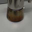 Stovetop Espresso Maker, 6Cup 10 oz Moka Pot, Stainless Steel Cuban and Italian Coffee Maker for Cafetera Cubana, Greca De Cafe Induction Stovetop Compatible, Coffee Gift for Home Travel (Silver)