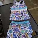 JerrisApparel Little Girls Summer Two Piece Boyshort Tankini Kids Swimsuit, 6-7Y