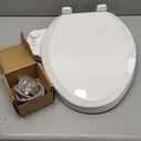 ZMJH S001-B1 Bidet Toilet Seat Non-Electric, Fits Elongated Toilets, Dual Nozzle System, Ambient Water Temperature with Adjusting Spray Pressure, Slow Close, Easy to Install, White