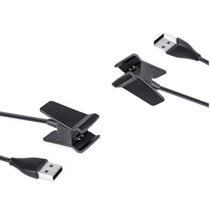 2 Pcs Black Charger Compatible for Fitbit Alta, Replacement USB Charging Cable Clip for Fitbit Alta Fitness Tracker 100cm / 3.3ft Arm and Wristband Technology, Charging Cables Accessories