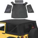 Replacement for 2010-2017 Wrangler 2-Door Replacement Soft Top & Tinted Rear Windows