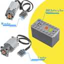 32PCS Power Function Motor Set Compatible with Technic-Parts L Brand AA/AAA-Battery-Box Remote-Control Adjustable Speed Motor Parts