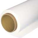 Seamless Photography Background Paper Roll, White Photo Paper Backdrop for Photography, Video and Streaming (53''x16 'Artic White)