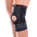 DonJoy Advantage DA161KB02-BLK-L/XL Stabilizing Double Hinged Knee Wrap Brace for Sprains, Strains, Media Lateral Instability, Arthritis, Patella Buttress L/XL