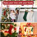 2pcs Christmas Stockings18 Inches Large Size Knitted Stocking Christmas Personalized Christmas StockingsDecorations for Family Holiday Party Decor Hold All Surprises