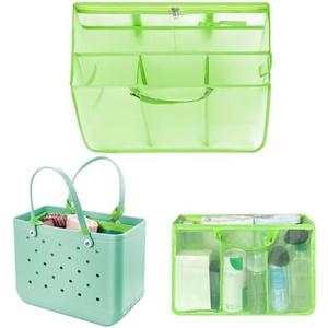 XYFuuee Beach Bag Organizer Inserts for Medium Bogg Bag Accessories, Original Small Lightweight Mesh Insert Divider Pouch, Organizing Rubber Tote Bags, Save Storage Space (Green-M) XYFuuee Beach Bag Organizer Inserts for Medium Bogg Bag Accessories, Original Small Lightweight Mesh Insert Divider Pouch, Organizing Rubber Tote Bags, Save Storage Space (Green-M)