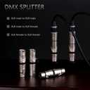 2 x 3Pin XLR Male to Male,XLR Female to Female,XLR Male to Female Adapter for DMX Audio Microphone Mic Extension Changer Coupler XLR Splitter (XLR Female to XLR Female(D1048))