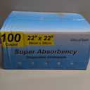 100 Count 22 x 22 Super Absorbency Disposable Underpads, Leakproof Quick Drying Disposable Pads for Baby, Puppy and Adults, Puppy Pads, Cat Pee Pads for Dogs, Potty Puppy Training Pads