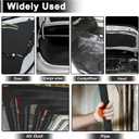 uxcell 1/2inch 18sqft Sound Deadening Mat 500mil Close Cell Foam Heat Shield Material Self Adhesive for Car Hood Fender and Boat Engine Cover 40x33cm 13pcs