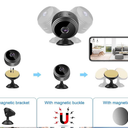 2026 New Magnetic Mini Security Camera 1080p Outdoor and Indoor Use Home Security Camera Night Vision Motion Detection (Black)