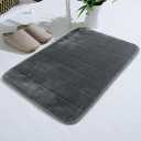 Generic Memory Foam Bath Mat Rug, Ultra Soft and Non-Slip Bathroom Rugs Comfortable, Super Water Absorption, Machine Wash, Easier to Dry Floor Rugs Decor Foot Mat for Bathroom, Shower, Tub (1" x 1" (Rectangular), Grey)
