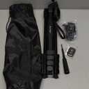 MACTREM iPhone iPad Tripod Stand, 67" Phone Tripod for iPad Tablet Camera with 2 in1 Holder Remote Carry Bag, Aluminum Extendable iPhone Stand for Video Recording/Selfies/Live Stream/Vlogging (Black)