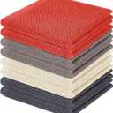 Homaxy 100% Cotton Waffle Weave Kitchen Dish Cloths, Ultra Soft Absorbent Quick Drying Dish Towels, 12 x 12 Inches, 8-Pack, Multicolor