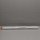 Oval White Metal Spring Tension Curtain Rod 28" - 48"