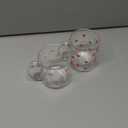 2 Pcs Valentines Cup Heart Glass Mugs with Handle 12 oz Valentines Gift for Him/her Galentine's Day Gifts for Women Bestie Heart Iced Coffee Cups Cute Drink Conversation