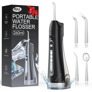Water Flosser, Portable Water Flossers for Teeth Deep Cleaning with 3 Modes,Cordless Water Dental Flossers IPX7 Waterproof Electric Oral Irrigator Teeth Pick for Travel Home Use