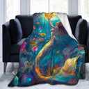 Scales Throw Blanket Soft Cozy Warm Blanket Women Men 60"X50" Throw for Couch Bedroom Home Decor