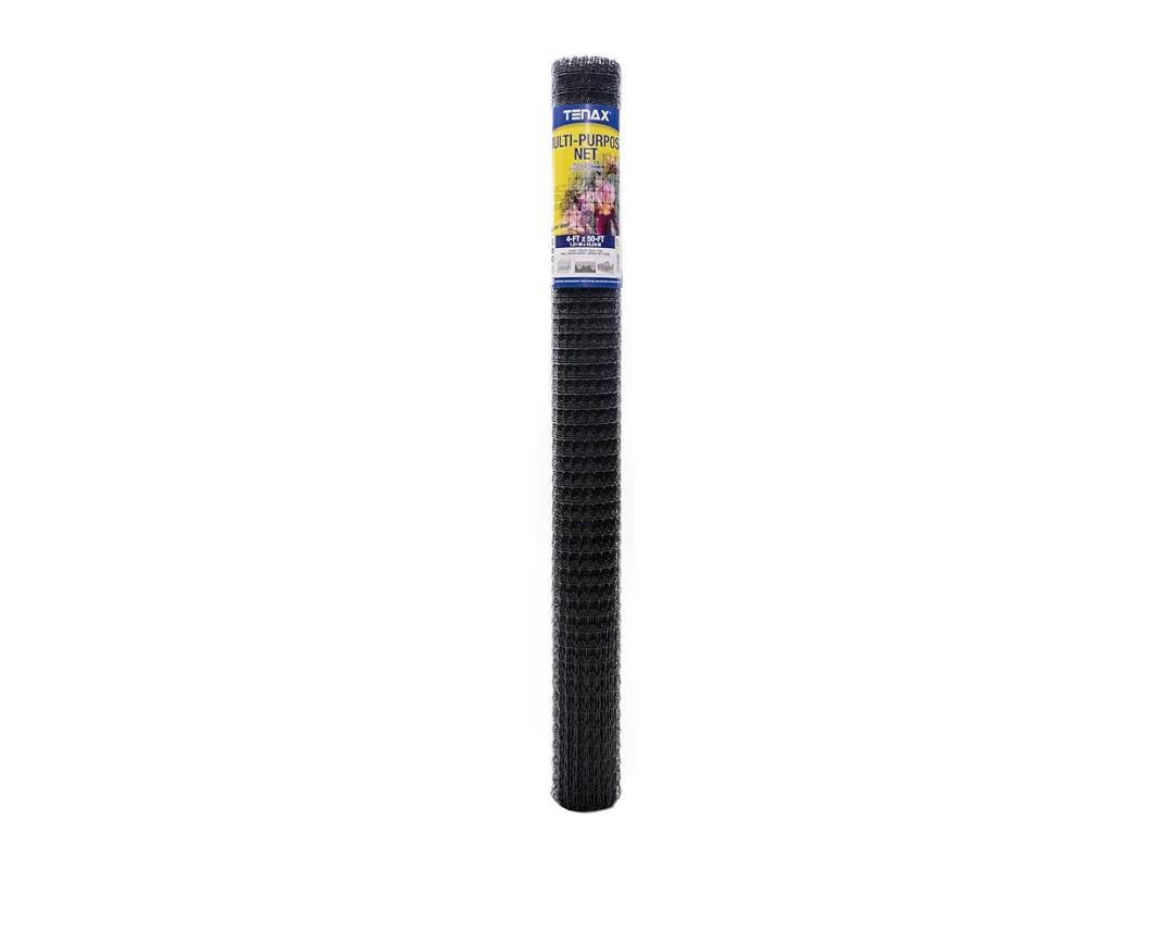 Tenax 2A090059 Muti-Purpose Multipurpose Net, 4' x 50', Black