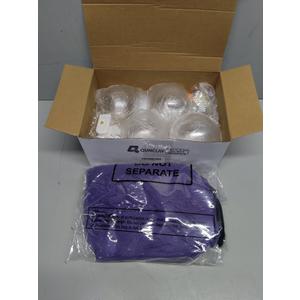 Qunclay 25 Pcs Halloween LED DIY Snow Globe Kit 4 Set Globes Making Kit with Accessories Glitter Pumpkin Witch Castle Bat Ghost Contains for Make Your Own Snow Globes Arts and Crafts Decoration