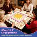 Boho Yellow and Orange Sun Sunshine Mahjong Mat 31.5 x 31.5 Inch