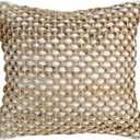 Boho Living Jada Decorative Throw, Includes Accent, Premium Woven Design, Living Room Dcor, (1) 20" x 20" Pillow Cover with Insert, White