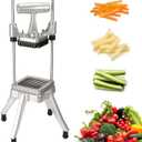 Commercial Chopper Vegetable Cutter Fruit Dicer Heavy Duty Stainless Stee Dicer Cutter Onion Chopper Professional Food Dicer for French Fry Tomato Peppers Potato (1/4 Blade)