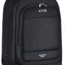 Ponhog Rolling Backpack, 15.6 inch Laptop Backpack with 4 Spinner Wheels, Carry on Travel Backpack Water Resistant Wheeled Backpacks for Women Men Suitable for Overnight College Work, Black