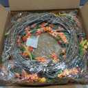 Waipfaru Fall Wreaths for Front Door Outside, 22 Inch Autumn Wreath with Orange Yellow Forsythia Flower Pumpkin, Autumn Decorations for Indoor Outdoor Home Porch Thanksgiving Farmhouse Harvest Decor