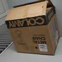 COLAMY Bar Stools Set of 1, Modern Swivel Bar Chairs, Adjustable Faux Leather Upholstered Barstools Counter Height with High Backrest for Bar, Kitchen Island, Dining Room, Black