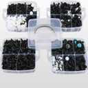 GOOACC 1115Pcs Car Push Retainer Clips & Auto Fasteners Assortment -32 Most Popular Sizes Nylon Bumper Fender Rivets with 10 Cable Ties and Fasteners Remover for GM Ford Toyota Honda Chrysler