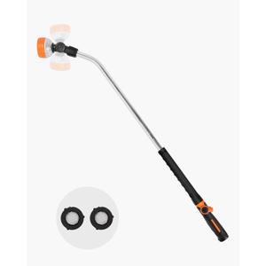 VEVOR Watering Wand, 36-Inch Extra Long Heavy Duty Garden Hose Wand with 8 Spray Patterns & 180° Swivel Head, Long Hose Nozzle Sprayer with on/off Thumb Control, Ideal for Hanging Baskets