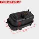 Engine Coolant Reservoir Compatible with 2018-2026 Jeep Wrangler JL JLU 2.0