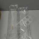 4 Pack 12" Clear Acrylic Flower Vase Rectangular Floral Centerpiece for Dining Table Modern Flower Arrangement for Home Decor or Weddings