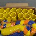 Dewonch Puppy Play Gym with 8 Hanging Toys, Small Dogs Indoor Jungle Gym, PVC Frame with Bungee Straps Enrichment Activity Center