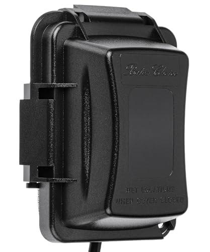 Bates- Outdoor Outlet Cover Weatherproof, Black 1-Gang Outdoor Electrical Outlet Cover Box with Mounting Hardware, Horizontal/Vertical Use Bag of 15 