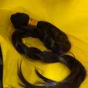 Human Hair Bundles Straight Human Hair Bundles #1B Straight Bundle 20 inch Unprocessed Brazilian Natural Black Color #1B Bundle 50g