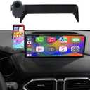 Car Phone Holder for 2021-2025 Mazda CX-5 CX5 Accessories,Phone Mount with Dash Organizer for CX5 with 10.25-inch Screen,Hands-Free 360 Degree Rotation Dash Mount Cell Phones Holder