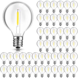 LEIFIDE 100 Pcs G40 LED Light Bulbs Replacement 1w Globe Bulbs Outdoor LED Light Lamp Fits C7 and E12 Candelabra Screw Base Sockets String Shatterproof Lamp, 2700k(White) LEIFIDE 100 Pcs G40 LED Light Bulbs Replacement 1w Globe Bulbs Outdoor LED Light Lamp Fits C7 and E12 Candelabra Screw Base Sockets String Shatterproof Lamp, 2700k(White)