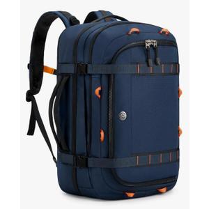 Tolaccea Travel Laptop Backpack, TSA Flight Approved Carry On Travel Duffel Backpack, Dual Laptop Storage for 17.3" and 15.6" Laptop, Large Luggage Backpack 40-45L Expandable for Men Women (Navy Blue)